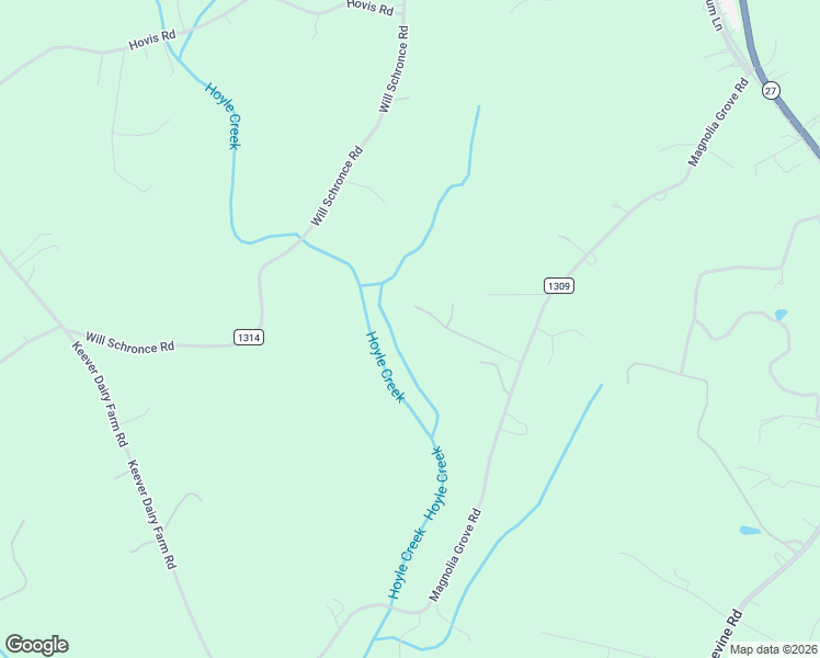 map of restaurants, bars, coffee shops, grocery stores, and more near 1987 Magnolia Grove Road in Iron Station