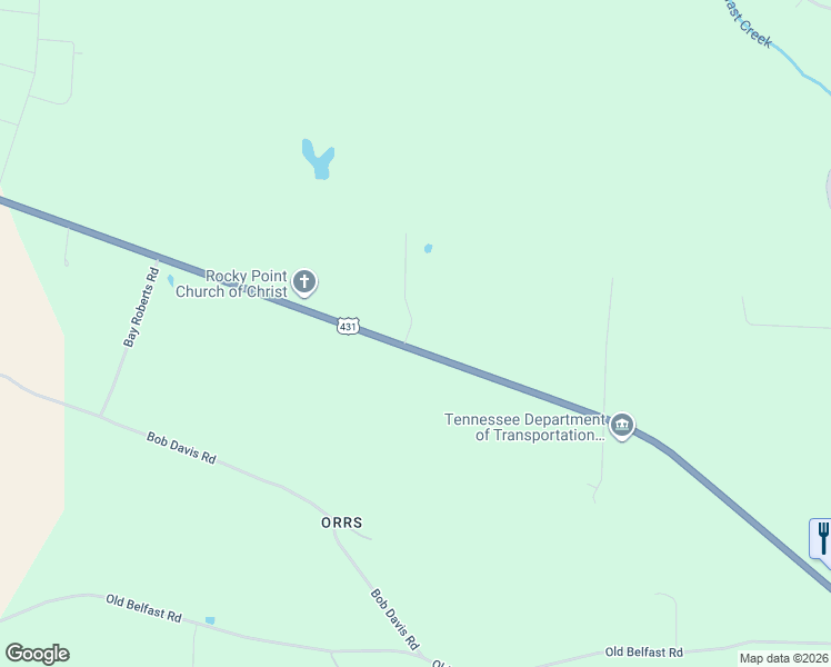 map of restaurants, bars, coffee shops, grocery stores, and more near 1970 Fayetteville Highway in Belfast