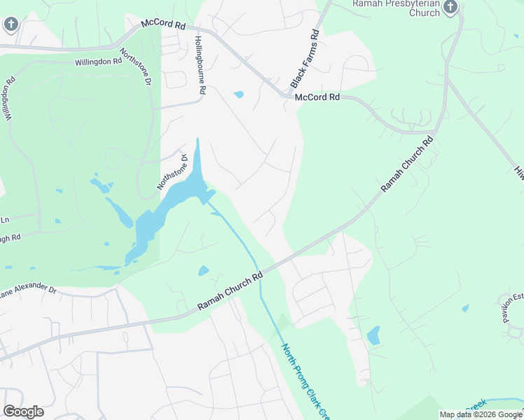 map of restaurants, bars, coffee shops, grocery stores, and more near 15825 Lavenham Road in Huntersville