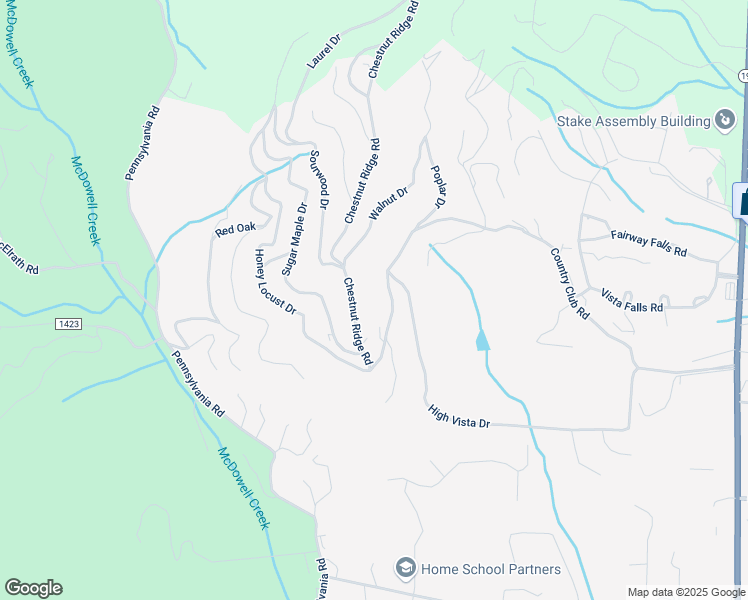 map of restaurants, bars, coffee shops, grocery stores, and more near 15 Chestnut Ridge Road in Mills River