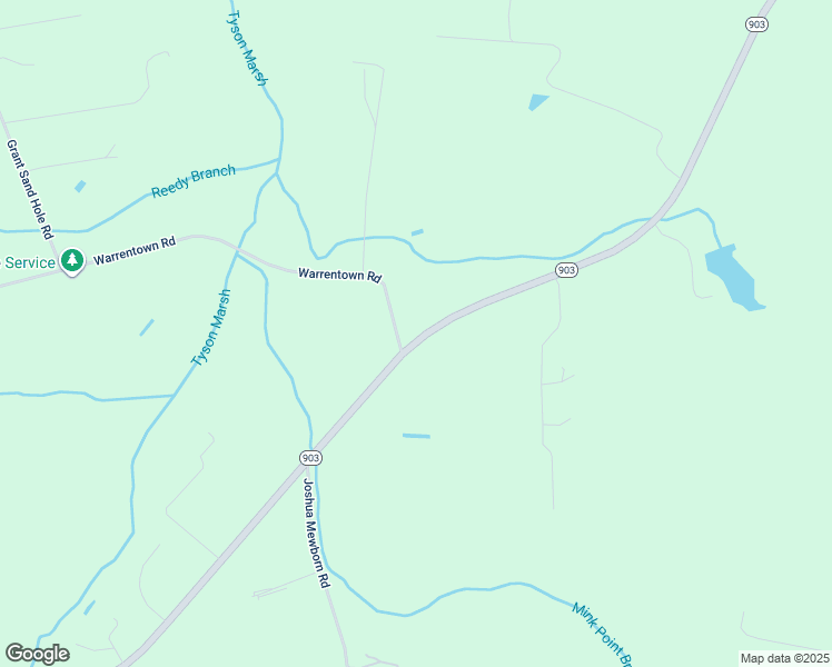 map of restaurants, bars, coffee shops, grocery stores, and more near 40 Warrentown Road in Snow Hill