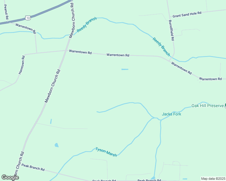 map of restaurants, bars, coffee shops, grocery stores, and more near 2085 Warrentown Road in Snow Hill
