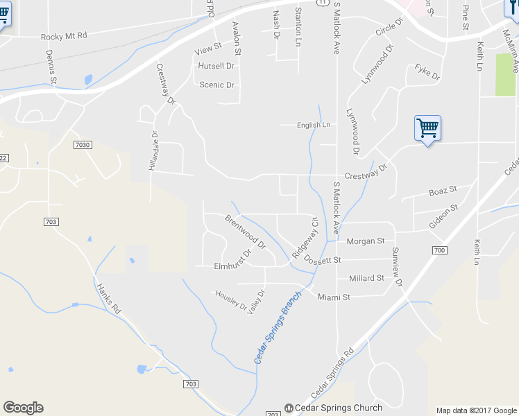 map of restaurants, bars, coffee shops, grocery stores, and more near 1508 Ridgeway Circle in Athens