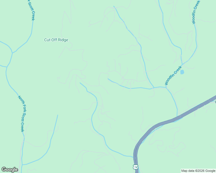 map of restaurants, bars, coffee shops, grocery stores, and more near 69 Blowing Ridge Lane in Sylva