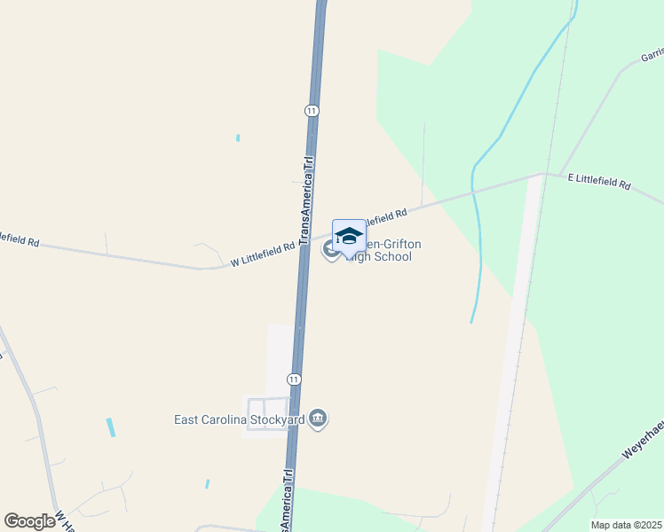 map of restaurants, bars, coffee shops, grocery stores, and more near 7653 North Carolina 11 in Ayden