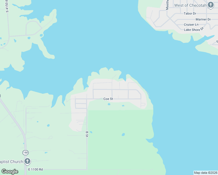 map of restaurants, bars, coffee shops, grocery stores, and more near 415673 East 1093 Road in Checotah