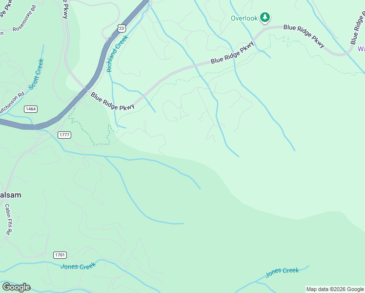 map of restaurants, bars, coffee shops, grocery stores, and more near 671 Balsam View Drive in Waynesville