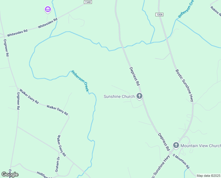 map of restaurants, bars, coffee shops, grocery stores, and more near 271 Gentle Winds Lane in Bostic