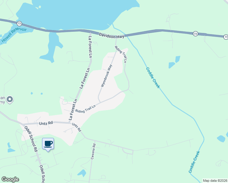 map of restaurants, bars, coffee shops, grocery stores, and more near 1163 Riding Trail Lane in Concord
