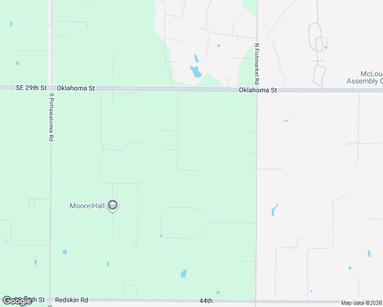 map of restaurants, bars, coffee shops, grocery stores, and more near 3510 Janet Lane in Harrah