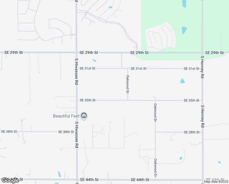 map of restaurants, bars, coffee shops, grocery stores, and more near 13225 Southeast 35th Street in Choctaw