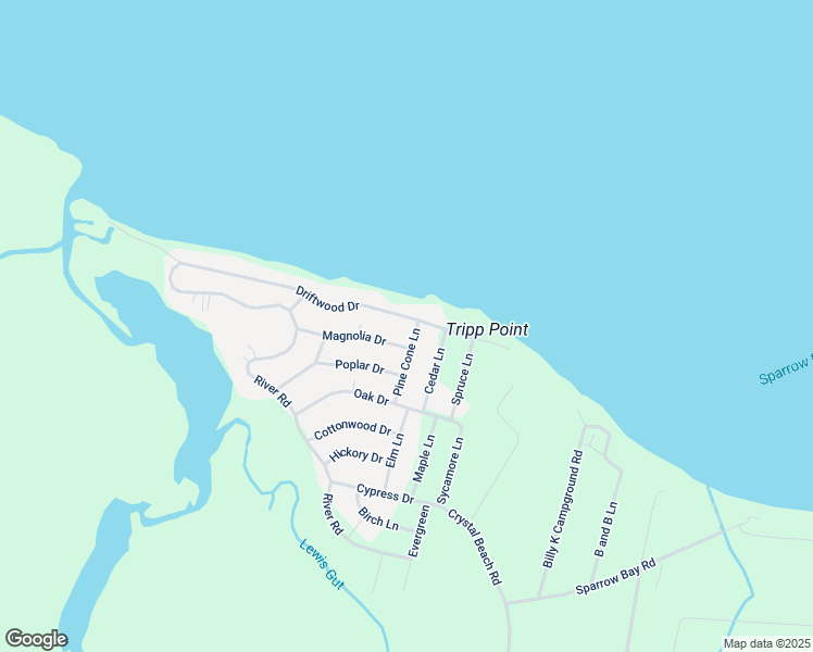 map of restaurants, bars, coffee shops, grocery stores, and more near 161 Driftwood Drive in Blounts Creek