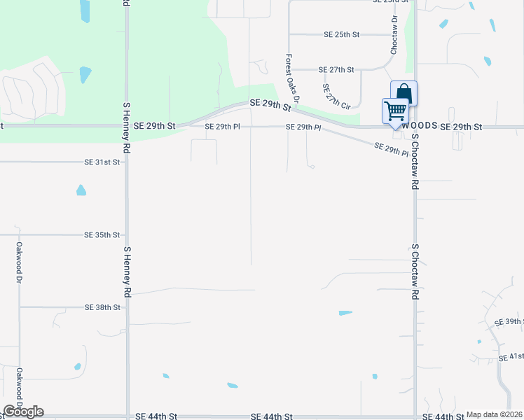map of restaurants, bars, coffee shops, grocery stores, and more near 3308 Oakbriar Drive in Choctaw