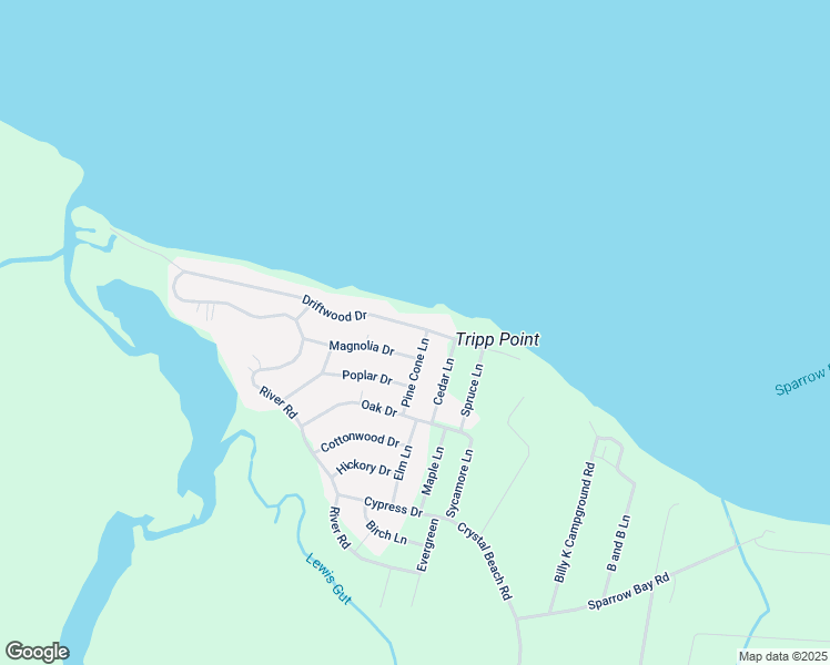 map of restaurants, bars, coffee shops, grocery stores, and more near 161 Driftwood Drive in Blounts Creek