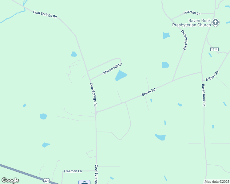 map of restaurants, bars, coffee shops, grocery stores, and more near 91 Carson Court in Lillington