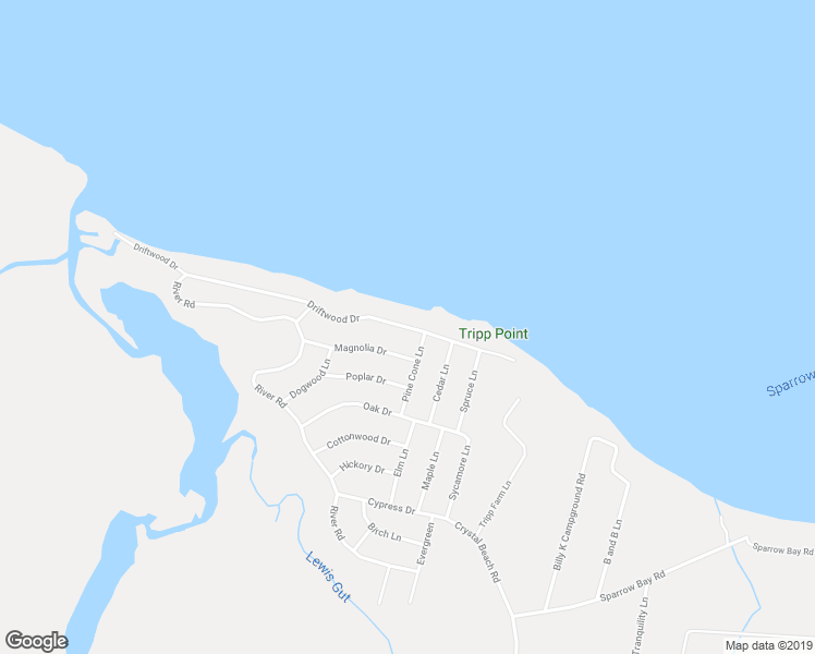 map of restaurants, bars, coffee shops, grocery stores, and more near 256 Driftwood Drive in Blounts Creek