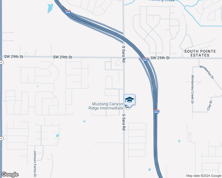 map of restaurants, bars, coffee shops, grocery stores, and more near 10700 Southwest 32nd Street in Yukon