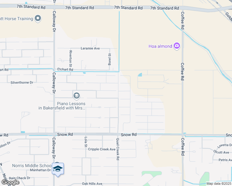 map of restaurants, bars, coffee shops, grocery stores, and more near 8903 Rancho Viejo Drive in Bakersfield