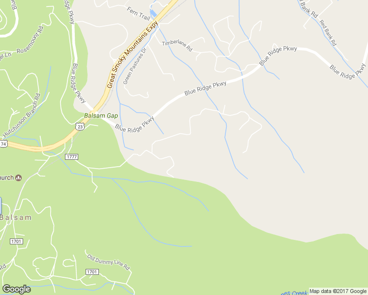map of restaurants, bars, coffee shops, grocery stores, and more near 377 Woodstream Road in Waynesville