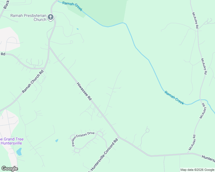 map of restaurants, bars, coffee shops, grocery stores, and more near 15605 Huntingtowne Village Road in Huntersville