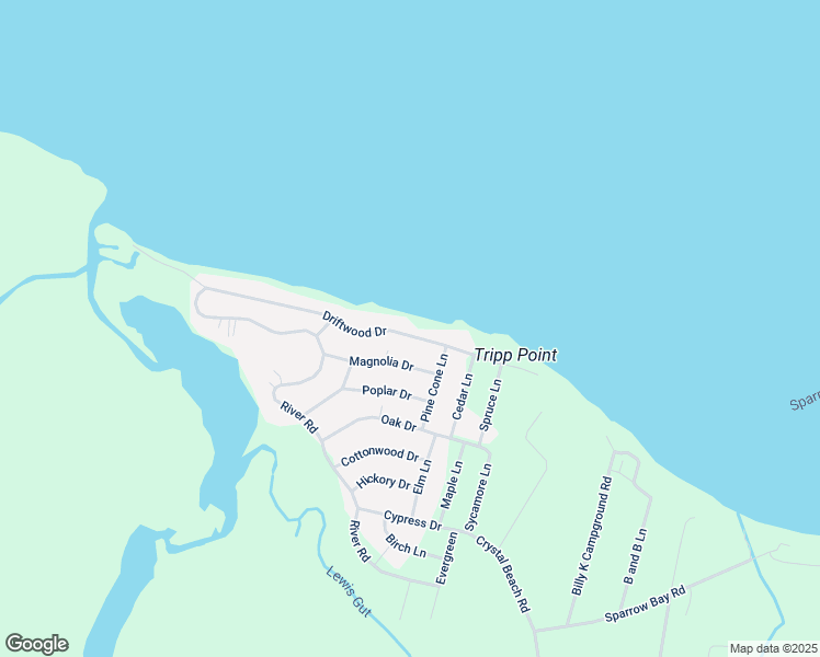 map of restaurants, bars, coffee shops, grocery stores, and more near 224 Driftwood Drive in Blounts Creek