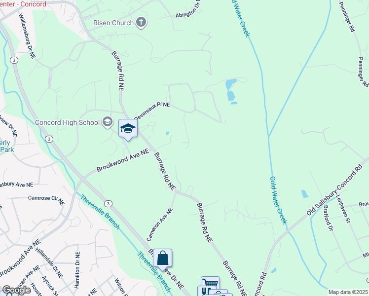 map of restaurants, bars, coffee shops, grocery stores, and more near 550 Devereaux Ct NE in Concord