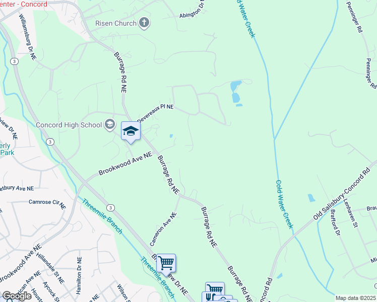 map of restaurants, bars, coffee shops, grocery stores, and more near 550 Devereaux Ct NE in Concord