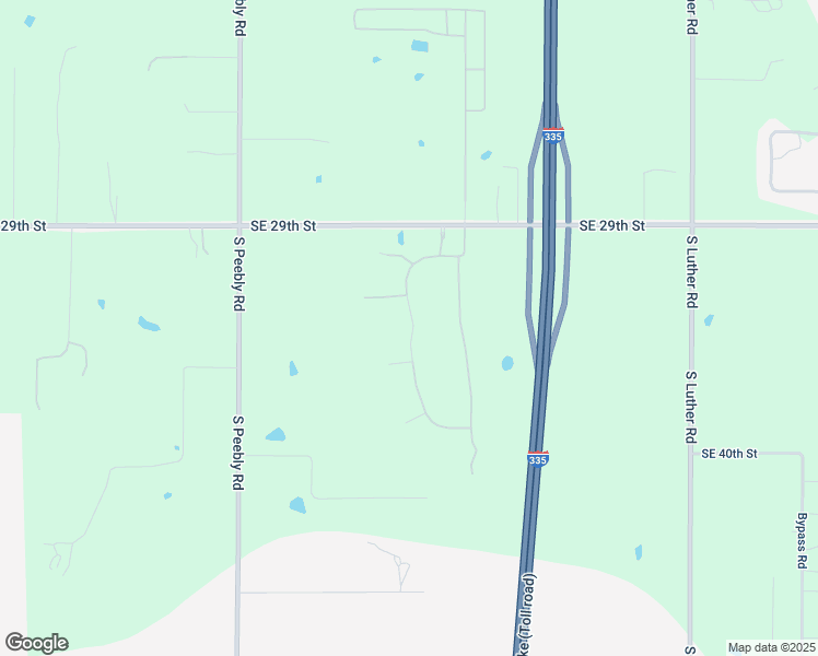 map of restaurants, bars, coffee shops, grocery stores, and more near 18310 Southeast 29th Street in Oklahoma County