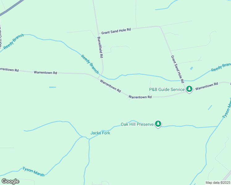 map of restaurants, bars, coffee shops, grocery stores, and more near 1461 Warrentown Road in Snow Hill