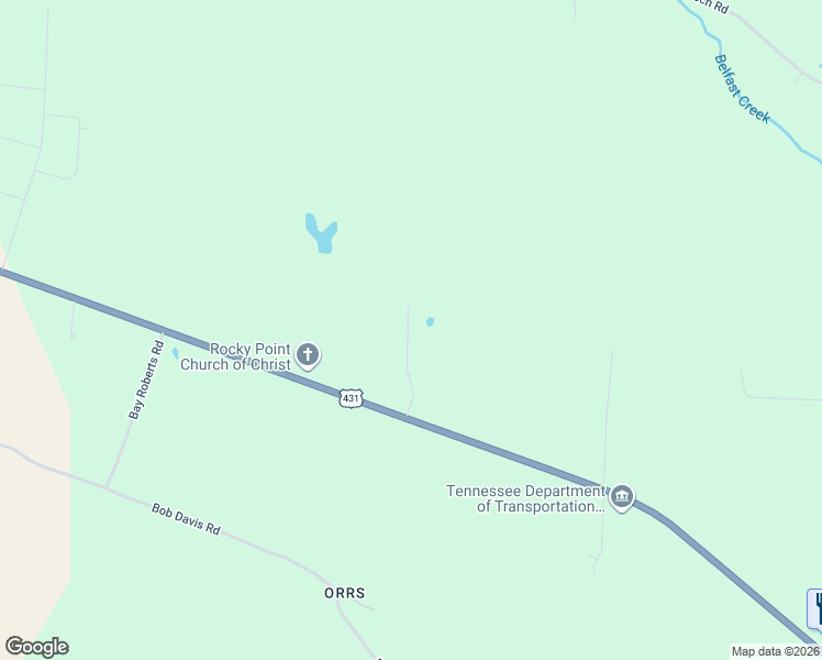 map of restaurants, bars, coffee shops, grocery stores, and more near 1970 Fayetteville Highway in Belfast
