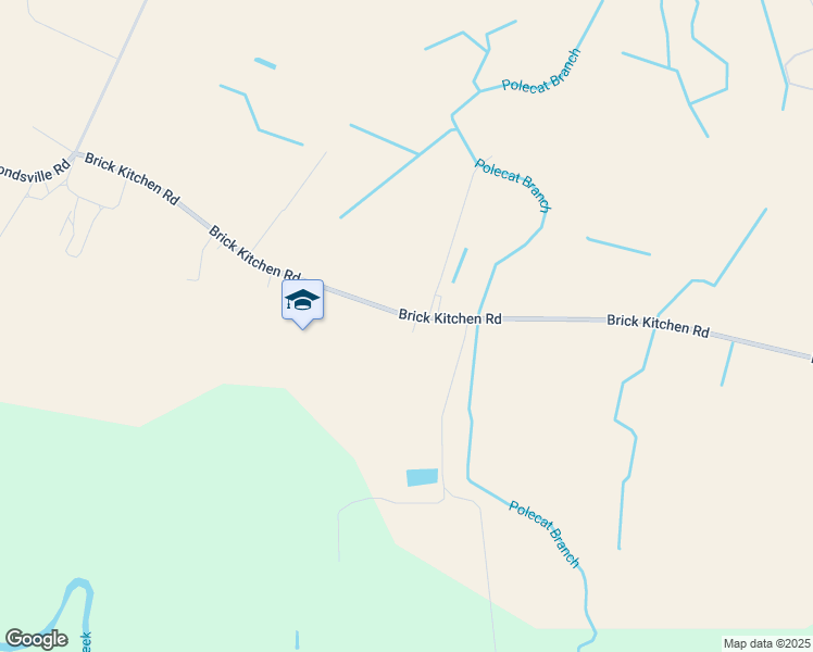 map of restaurants, bars, coffee shops, grocery stores, and more near 840 Brick Kitchen Road in Hookerton