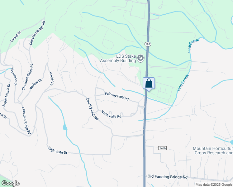 map of restaurants, bars, coffee shops, grocery stores, and more near 184 Fairway Falls Road in Mills River