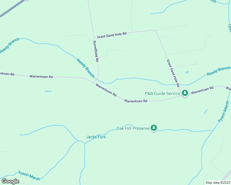 map of restaurants, bars, coffee shops, grocery stores, and more near 1450 Warrentown Road in Snow Hill