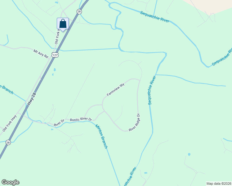 map of restaurants, bars, coffee shops, grocery stores, and more near Farmview Way in Dunlap