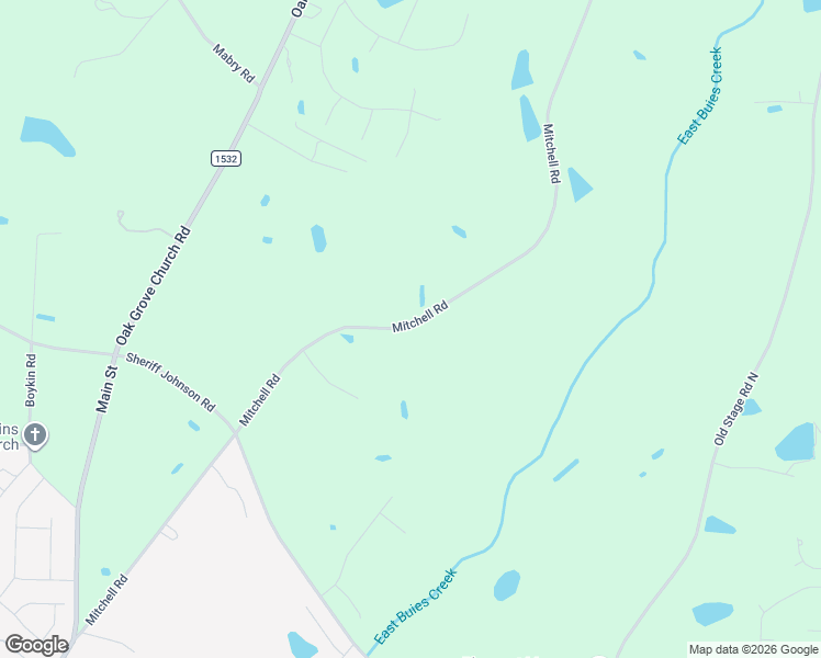 map of restaurants, bars, coffee shops, grocery stores, and more near 985 Mitchell Road in Angier