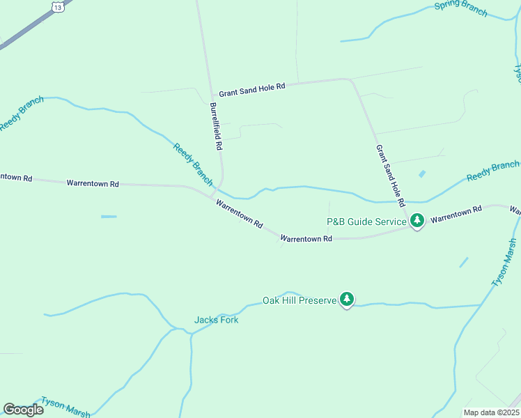 map of restaurants, bars, coffee shops, grocery stores, and more near 708 Warrentown Road in Snow Hill