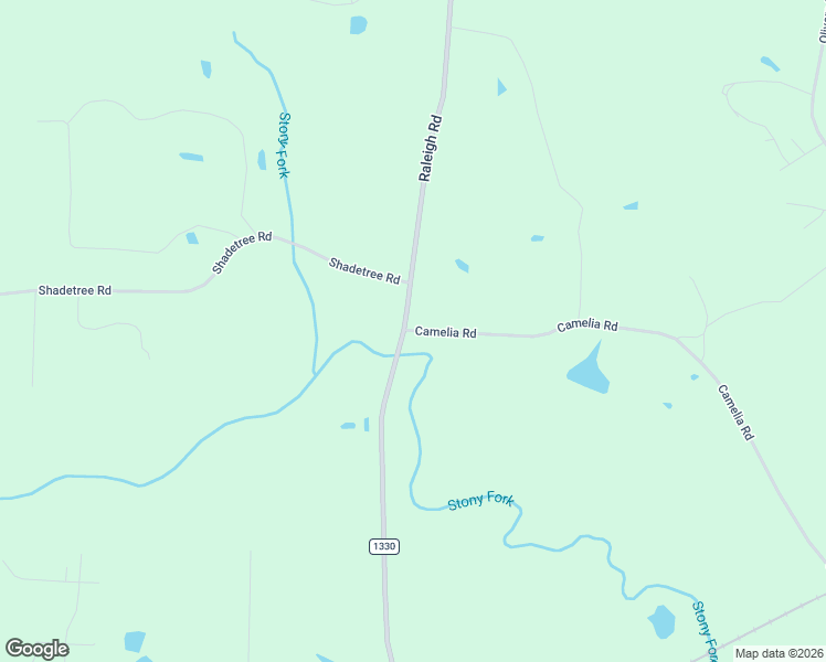 map of restaurants, bars, coffee shops, grocery stores, and more near Camelia Road in Benson