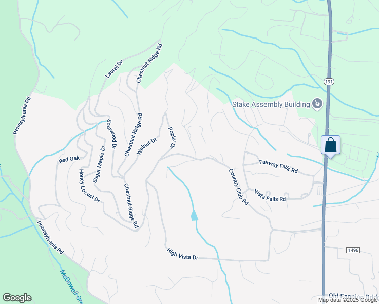 map of restaurants, bars, coffee shops, grocery stores, and more near 1080 High Vista Drive in Mills River