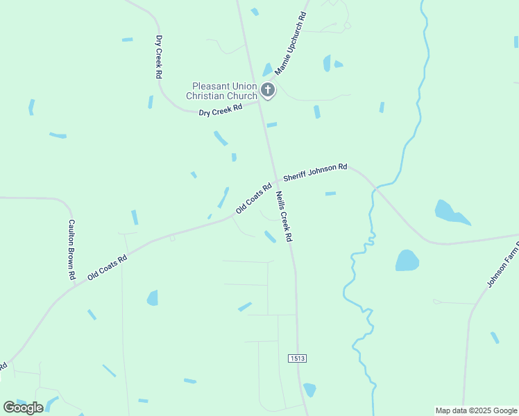 map of restaurants, bars, coffee shops, grocery stores, and more near 1600 Old Coats Road in Lillington