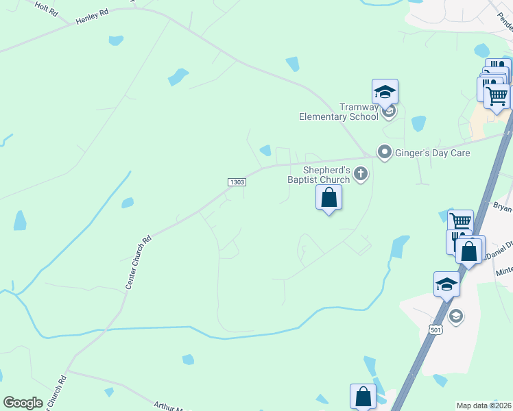 map of restaurants, bars, coffee shops, grocery stores, and more near 929 Center in Sanford