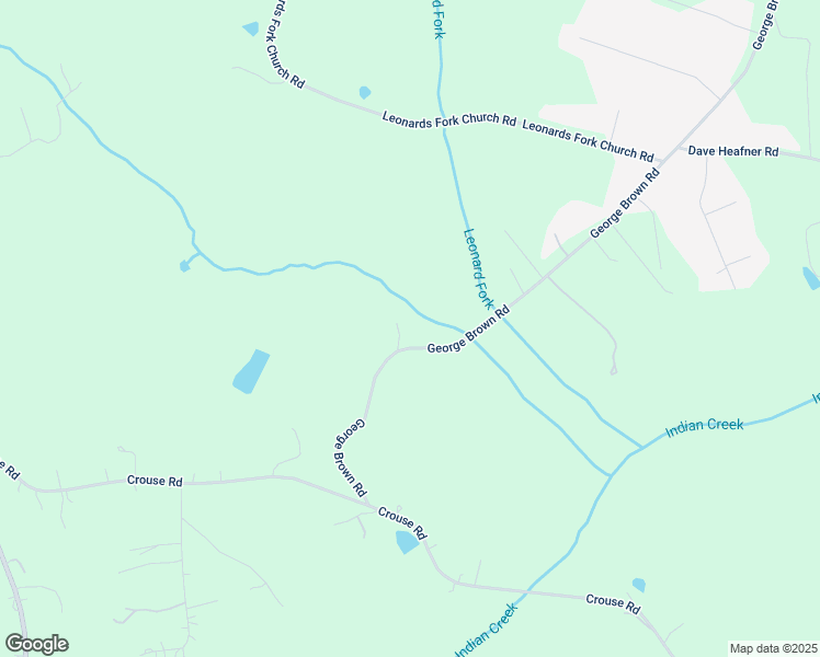 map of restaurants, bars, coffee shops, grocery stores, and more near 2118 George Brown Road in Crouse