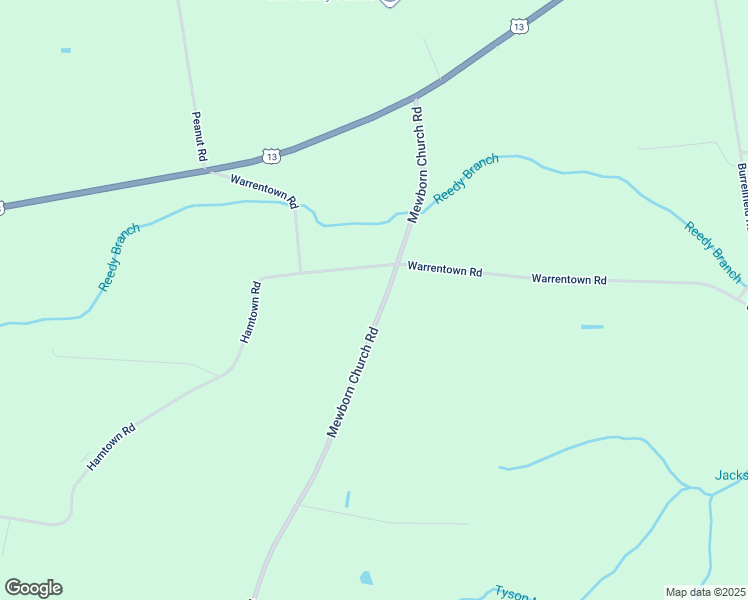 map of restaurants, bars, coffee shops, grocery stores, and more near 522 Mewborn Church Road in Snow Hill