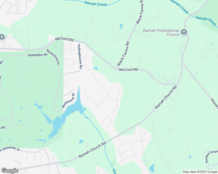 map of restaurants, bars, coffee shops, grocery stores, and more near 16017 Woodcote Drive in Huntersville