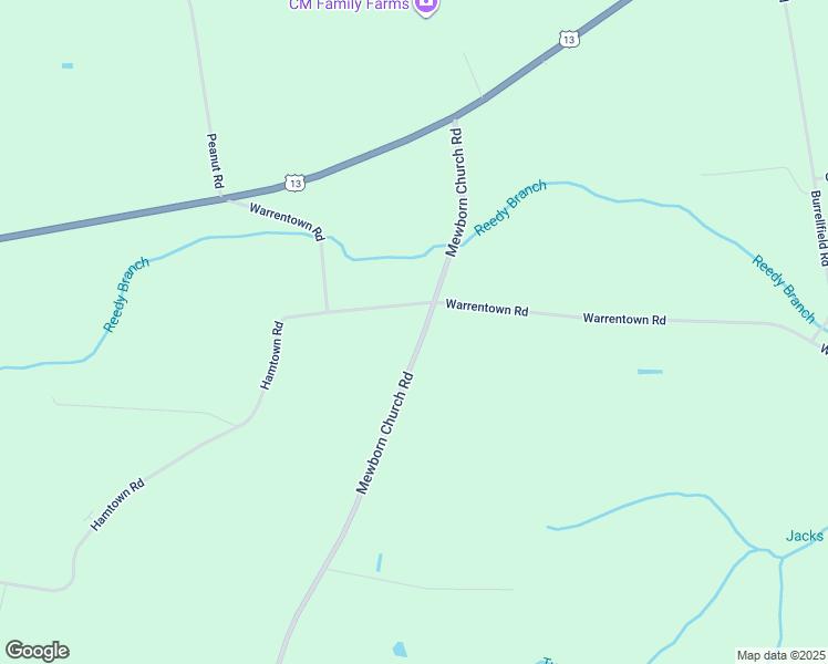 map of restaurants, bars, coffee shops, grocery stores, and more near 500 Mewborn Church Road in Snow Hill