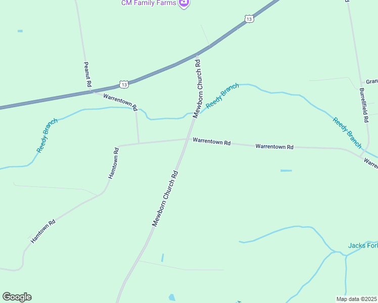 map of restaurants, bars, coffee shops, grocery stores, and more near 477 Mewborn Church Road in Snow Hill