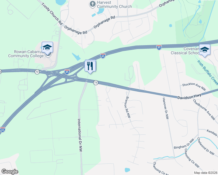map of restaurants, bars, coffee shops, grocery stores, and more near in Concord