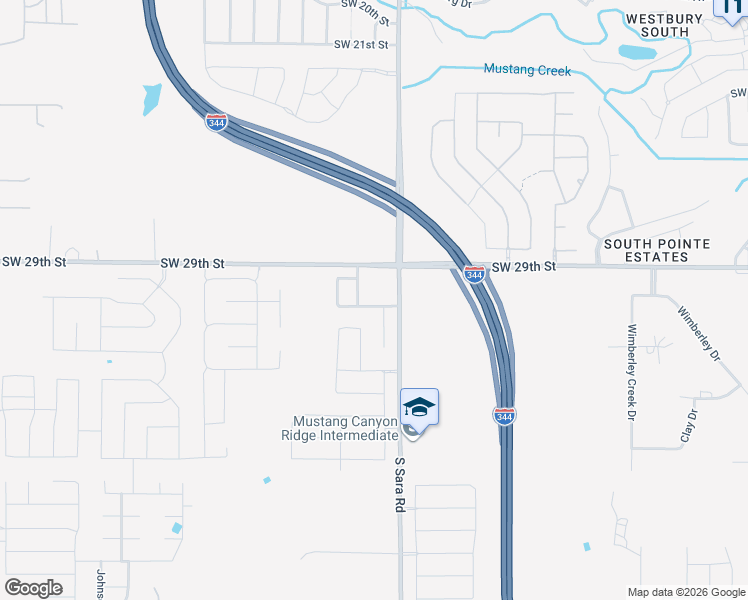 map of restaurants, bars, coffee shops, grocery stores, and more near 3016 Tenkiller Drive in Yukon