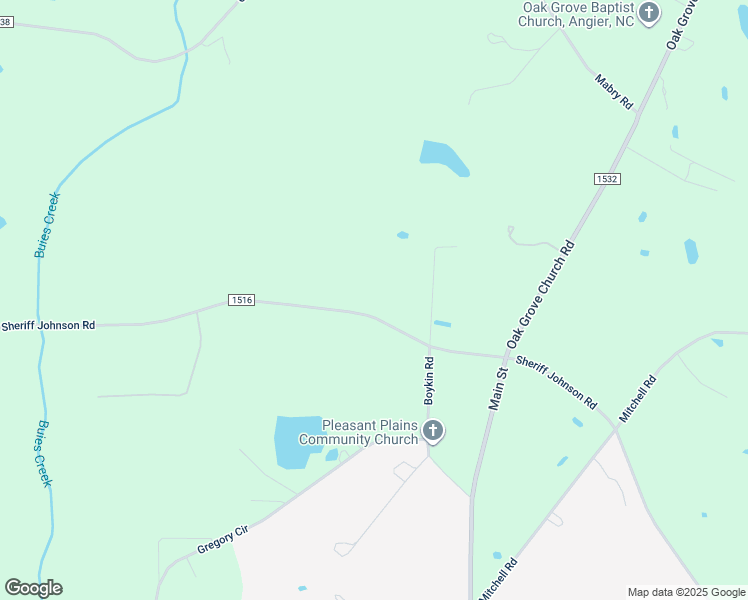 map of restaurants, bars, coffee shops, grocery stores, and more near 2000 Sheriff Johnson Road in Lillington
