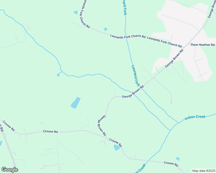 map of restaurants, bars, coffee shops, grocery stores, and more near 2118 George Brown Road in Crouse