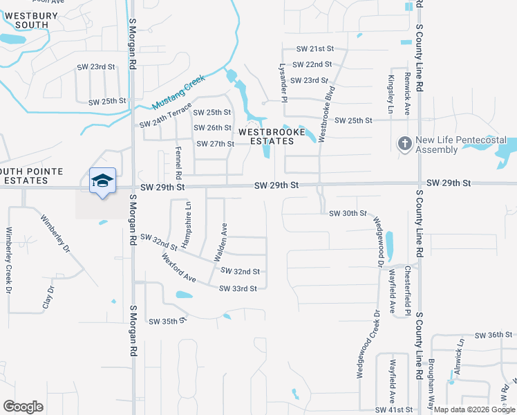 map of restaurants, bars, coffee shops, grocery stores, and more near 3101 Rockhampton Avenue in Oklahoma City